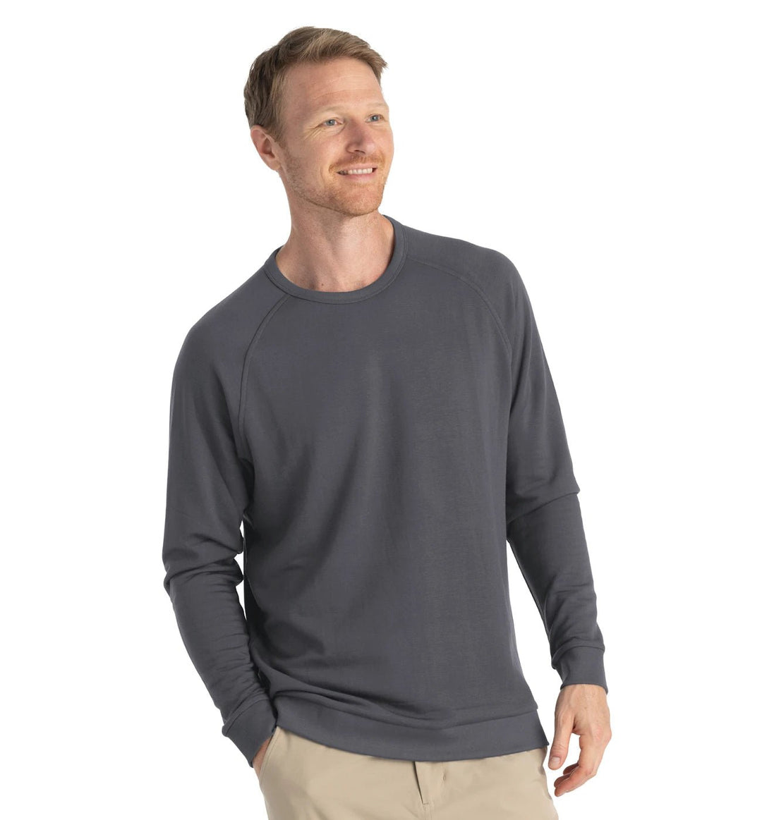 Free Fly Men's Bamboo Lightweight Fleece Crew - Quest Outdoors