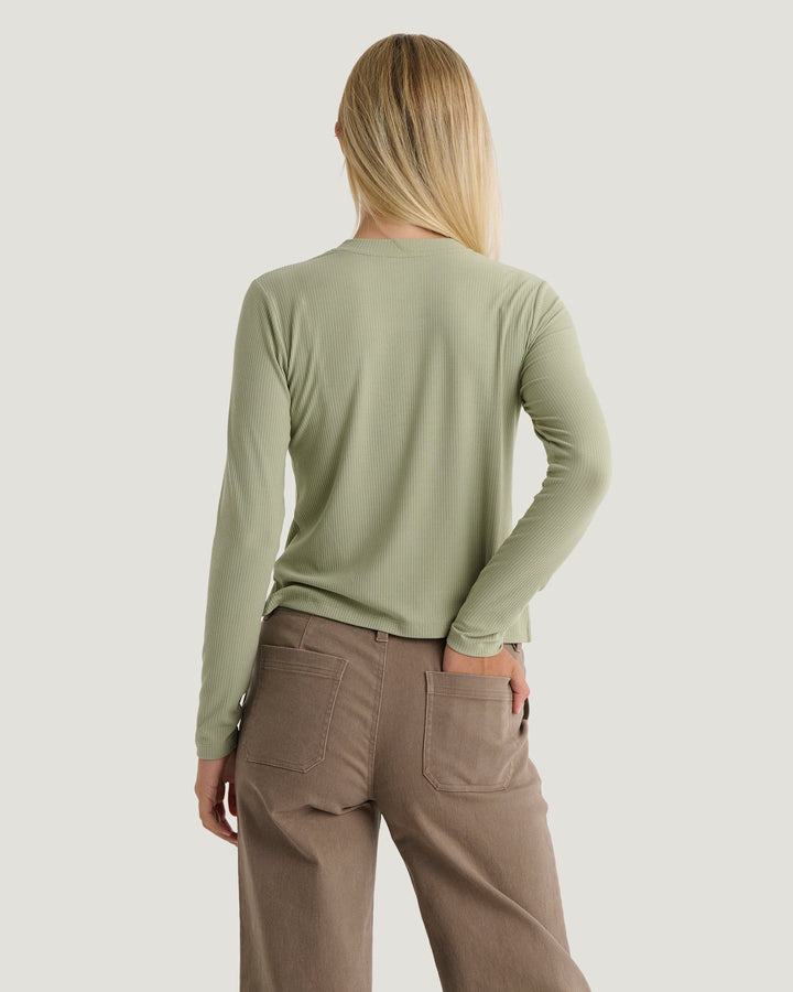 Free Fly Women's Ribbed Bamboo Long Sleeve - Quest Outdoors