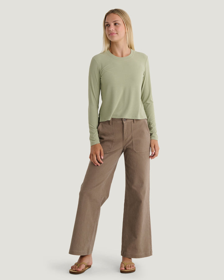 Free Fly Women's Ribbed Bamboo Long Sleeve - Quest Outdoors