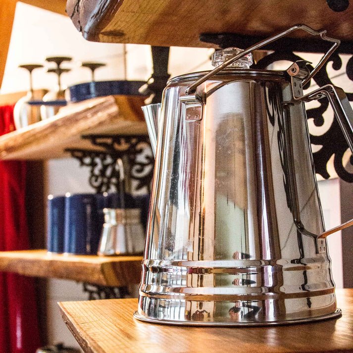 Glacier Stainless Coffee Percolator 14 Cup - Quest Outdoors