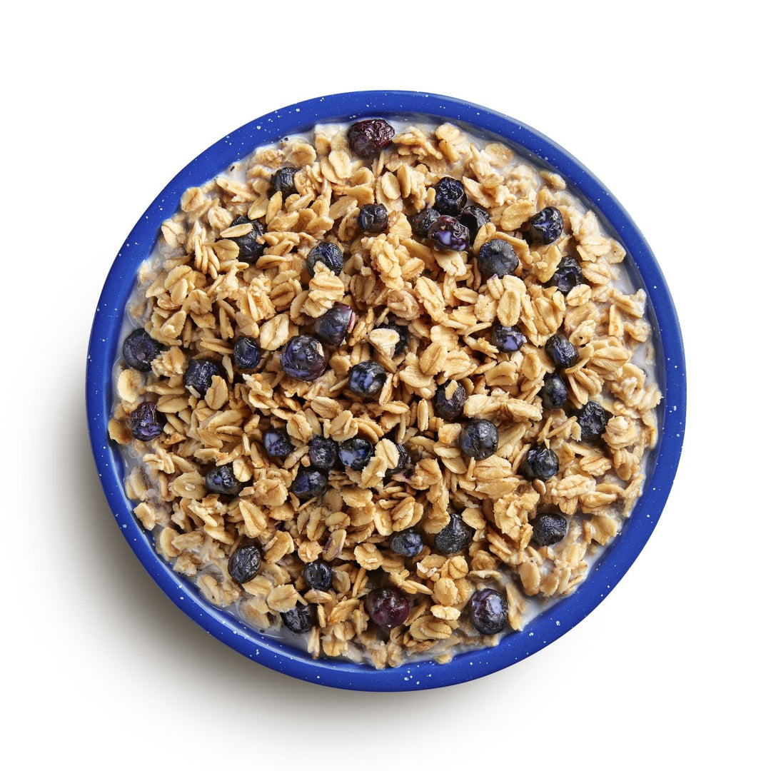 Granola with Milk and Blueberries - Quest Outdoors