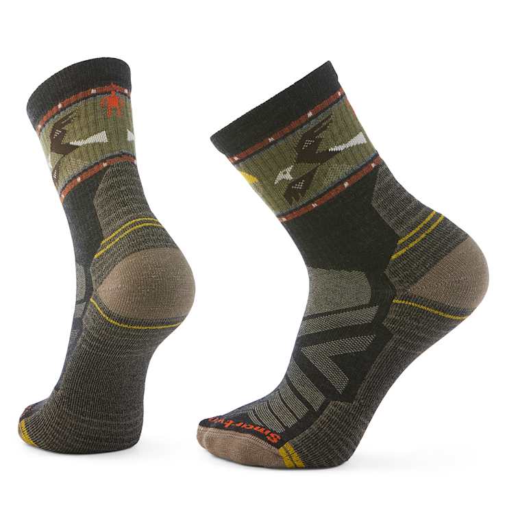 Hike Light Cushion Soaring Print Mid Crew Socks - Quest Outdoors