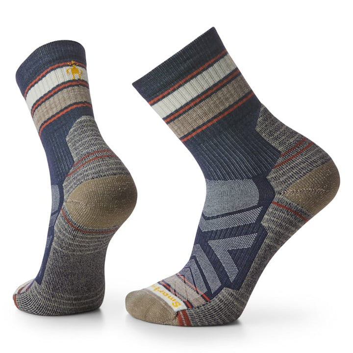 Hike Light Cushion Striped Mid Crew Socks - Quest Outdoors
