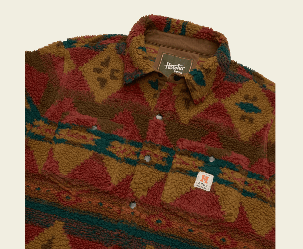 Howler Bros Men's Allegheny Fleece Overshirt - Mitla Motifs - Quest Outdoors