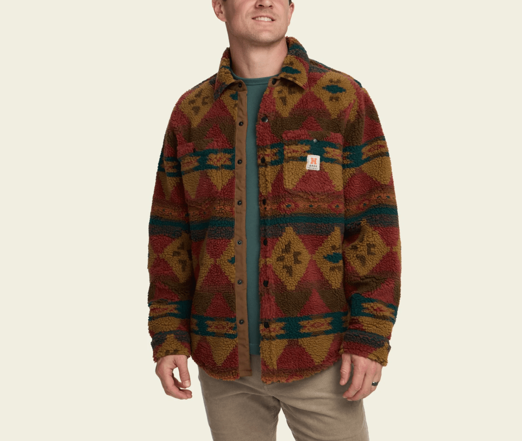Howler Bros Men's Allegheny Fleece Overshirt - Mitla Motifs - Quest Outdoors