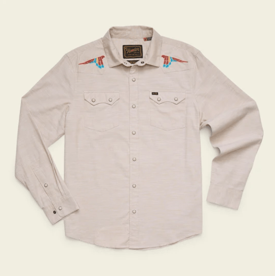 Howler Bros Men's Crosscut Deluxe Snapshirt - Parrot Patrol - Quest Outdoors