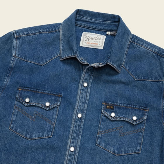 Howler Bros Men's Dust Up Denim Snapshirt - Quest Outdoors