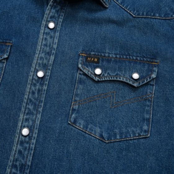 Howler Bros Men's Dust Up Denim Snapshirt - Quest Outdoors