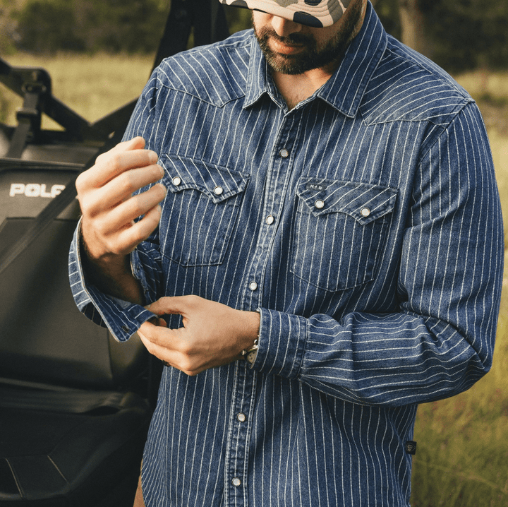 Howler Bros Men's Dust Up Denim Snapshirt - Quest Outdoors