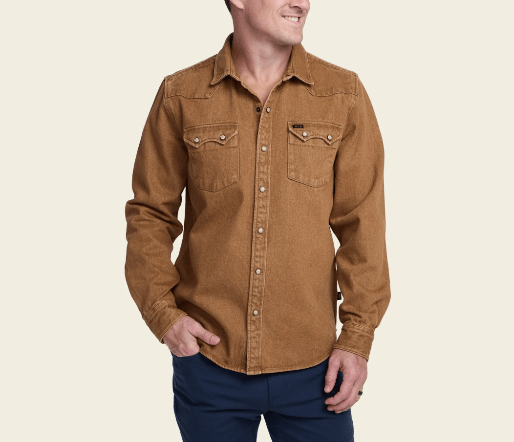 Howler Bros Men's Dust Up Denim Snapshirt - Quest Outdoors