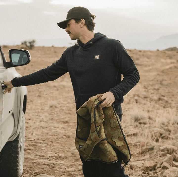 Howler Bros Men's Palo Duro Fleece Hoodie - Mountain Grid - Quest Outdoors