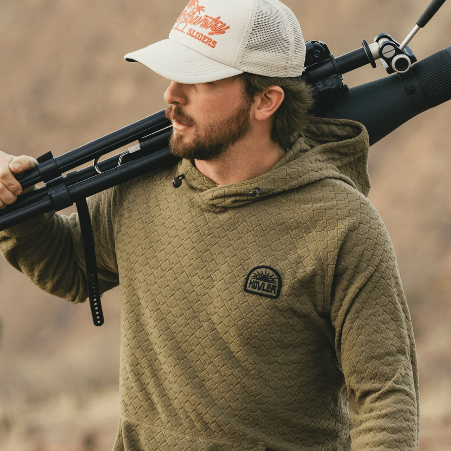 Howler Bros Men's Palo Duro Fleece Hoodie - Mountain Grid - Quest Outdoors