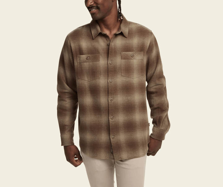 Howler Bros Men's Rodanthe Blanket Flannel - Emmett Plaid : Aloe - Quest Outdoors