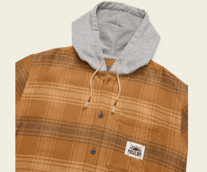 Howler Bros Men's Salvo Hooded Blanket Flannel - Mesa Plaid - Quest Outdoors