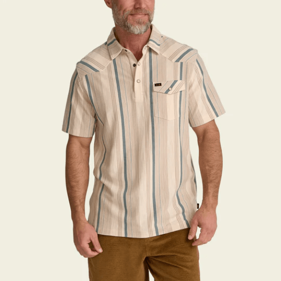 Howler Bros Men's Striped Ranchero Polo - Quest Outdoors