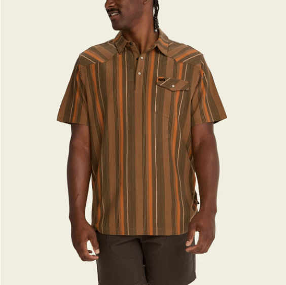 Howler Bros Men's Striped Ranchero Polo - Quest Outdoors