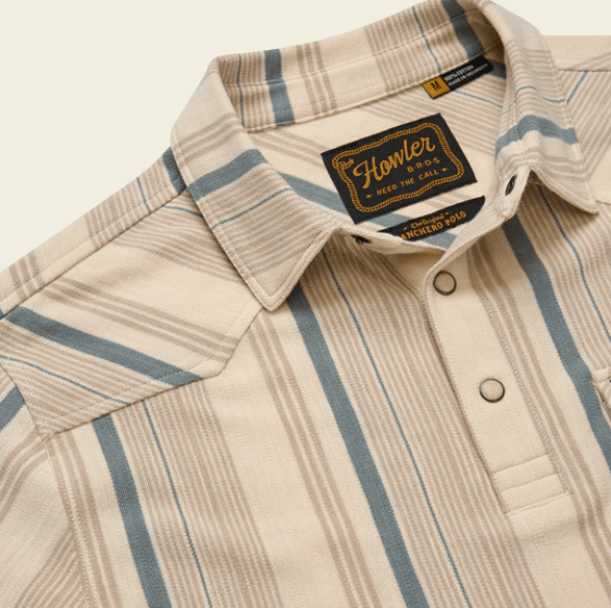 Howler Bros Men's Striped Ranchero Polo - Quest Outdoors