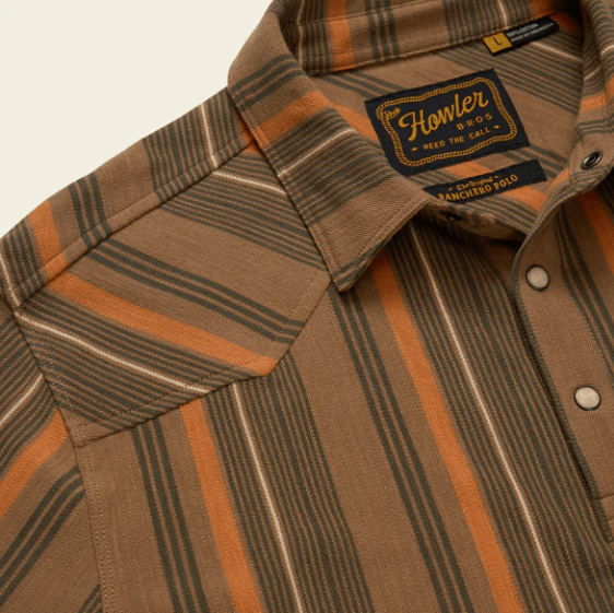 Howler Bros Men's Striped Ranchero Polo - Quest Outdoors