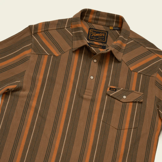 Howler Bros Men's Striped Ranchero Polo - Quest Outdoors