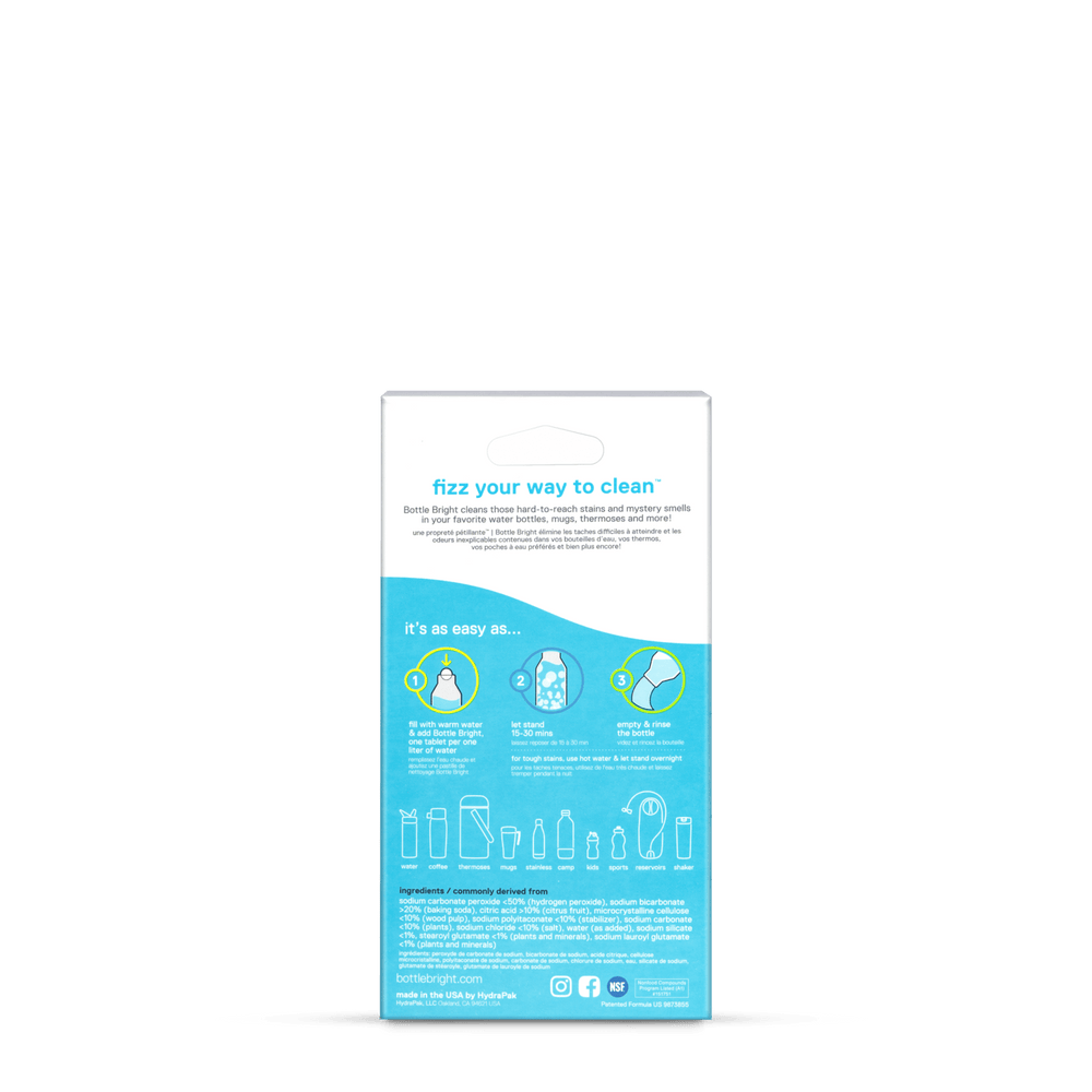 HydraPak Bottle Bright® Cleaning Tablets (12 Tablets) - Quest Outdoors