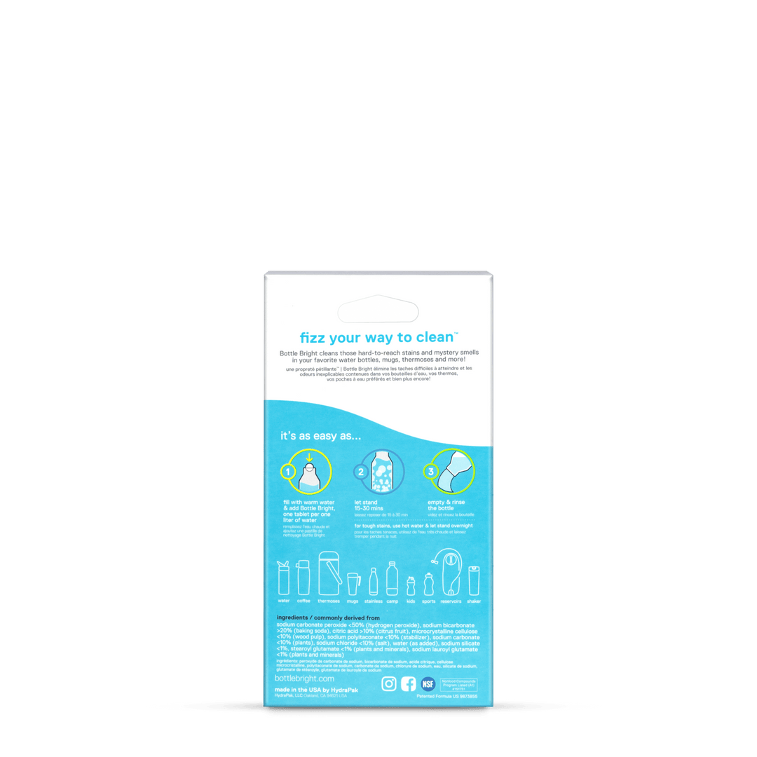 HydraPak Bottle Bright® Cleaning Tablets (12 Tablets) - Quest Outdoors