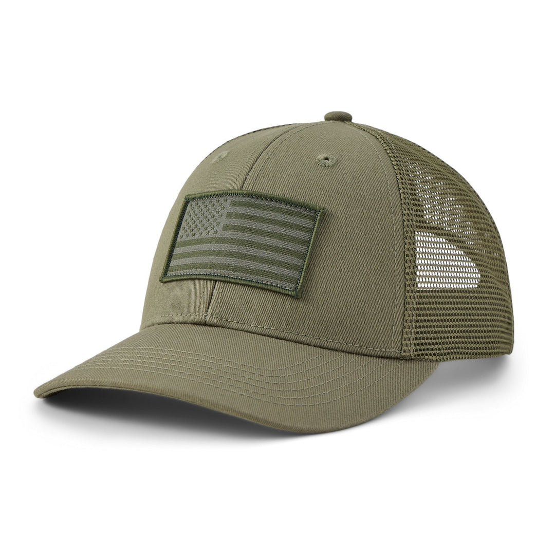 Life is Good Adult Unisex Clean Flag Trucker Hat - Quest Outdoors