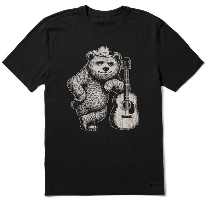 Life Is Good Men's Bear Guitar Short Sleeve Crusher Tee - Quest Outdoors