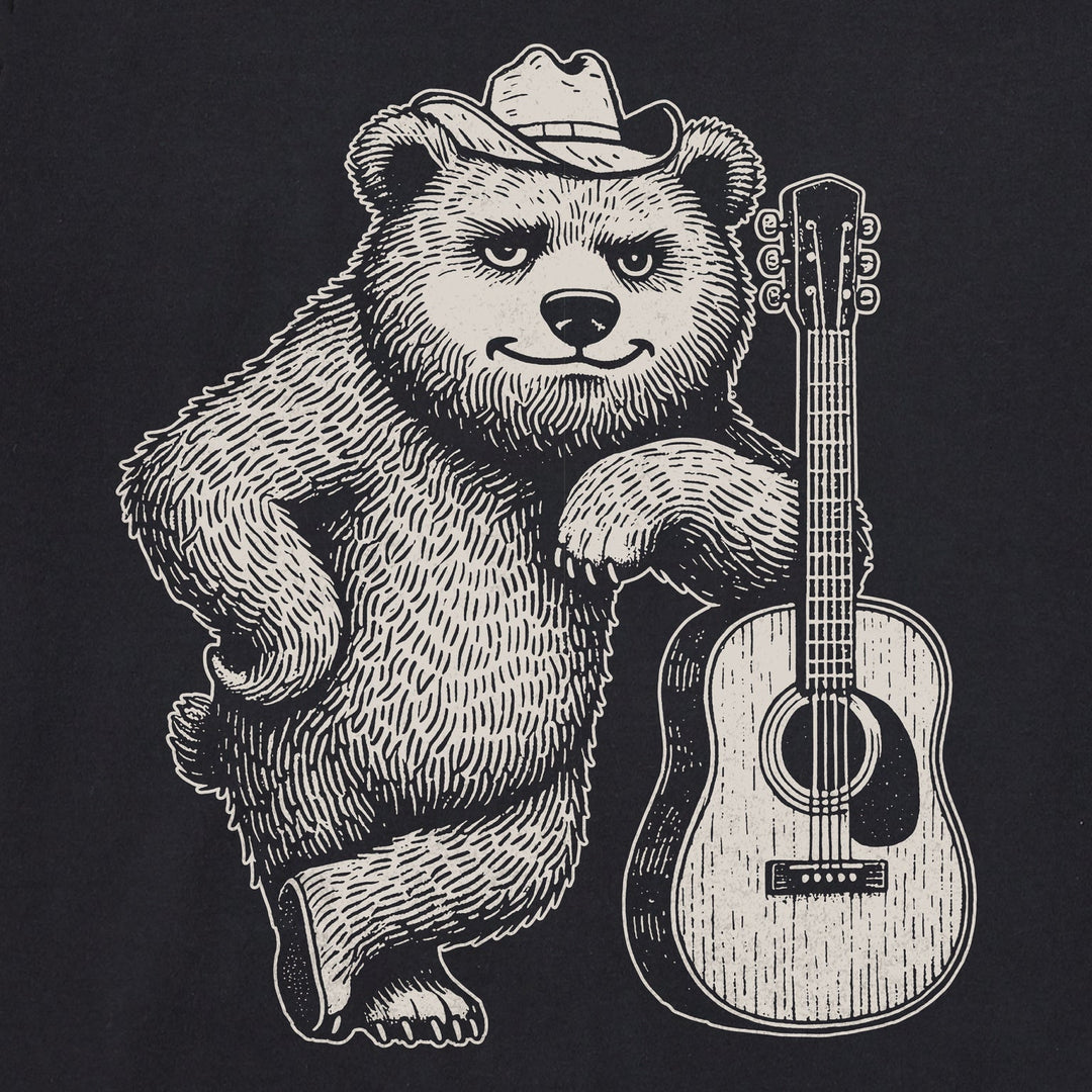 Life Is Good Men's Bear Guitar Short Sleeve Crusher Tee - Quest Outdoors