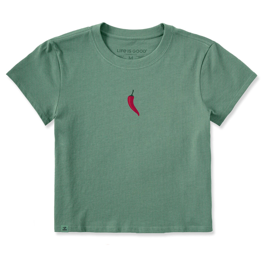 Life Is Good Women's Chili Pepper Mini Crusher-LITE Shrunken Tee - Quest Outdoors