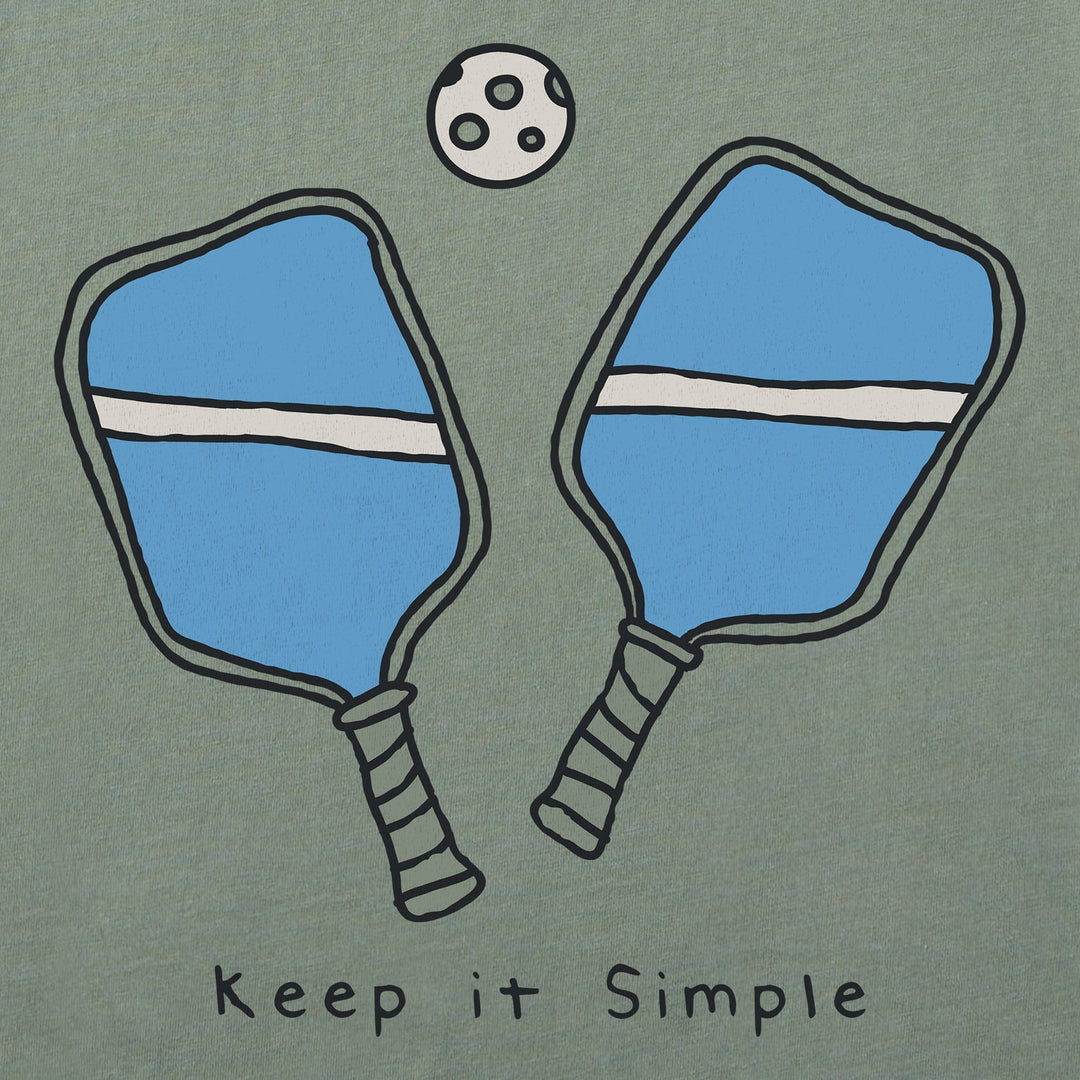 Life Is Good Women's Keep it Pickleball Simple Short Sleeve Crusher-LITE Vee - Quest Outdoors