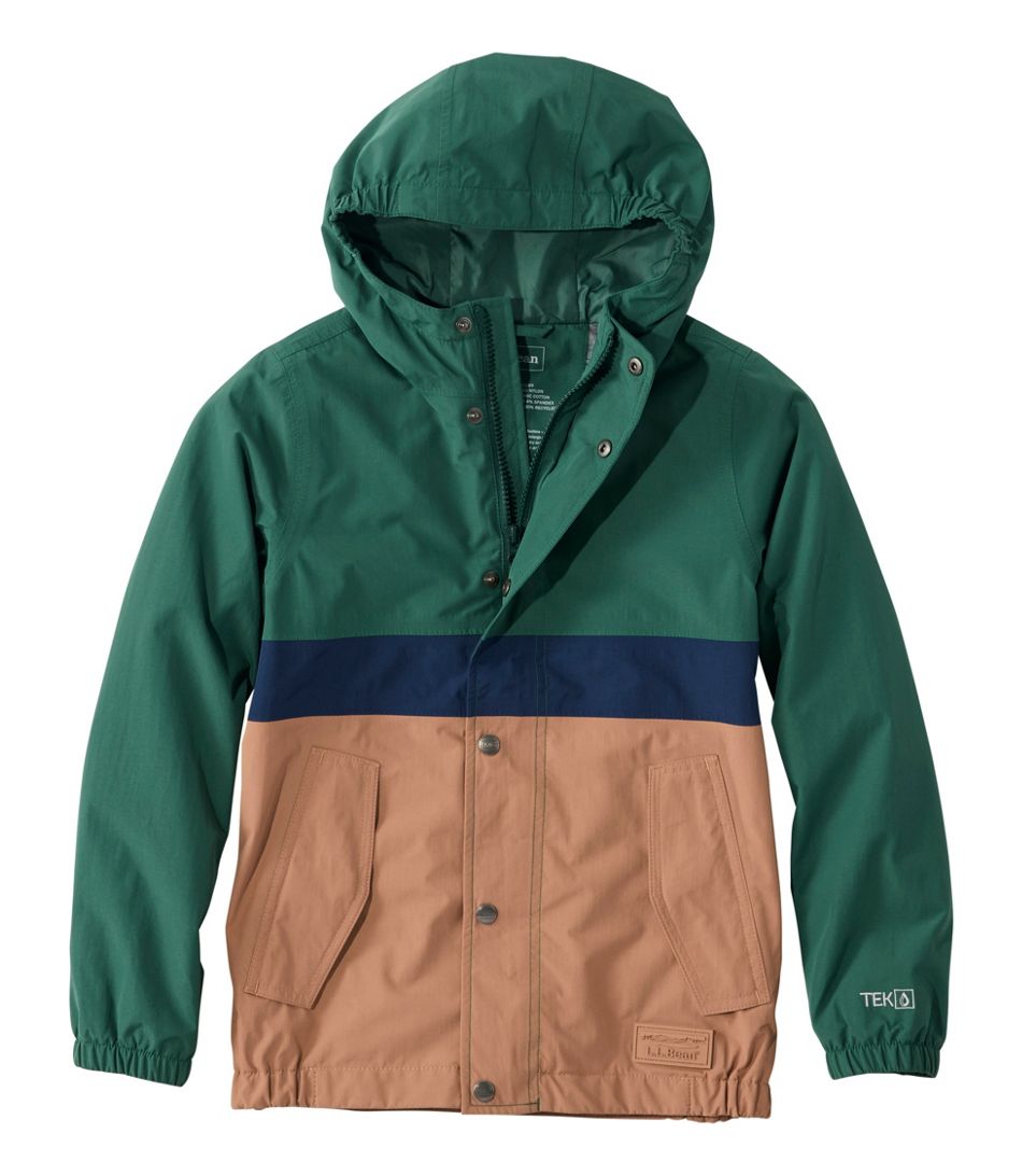 L.L.Bean Little Kids' Mountain Classic Flannel Lined Rain Jacket - Quest Outdoors
