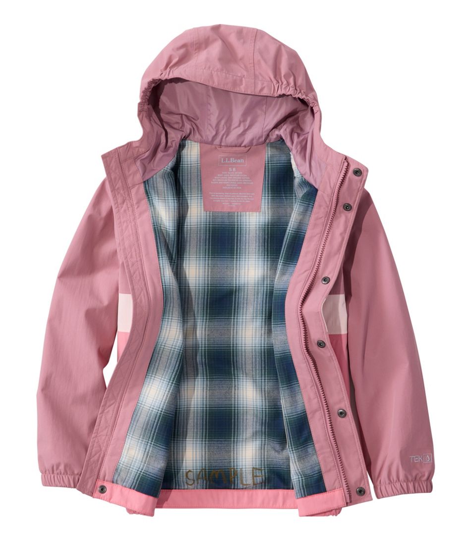 L.L.Bean Little Kids' Mountain Classic Flannel Lined Rain Jacket - Quest Outdoors