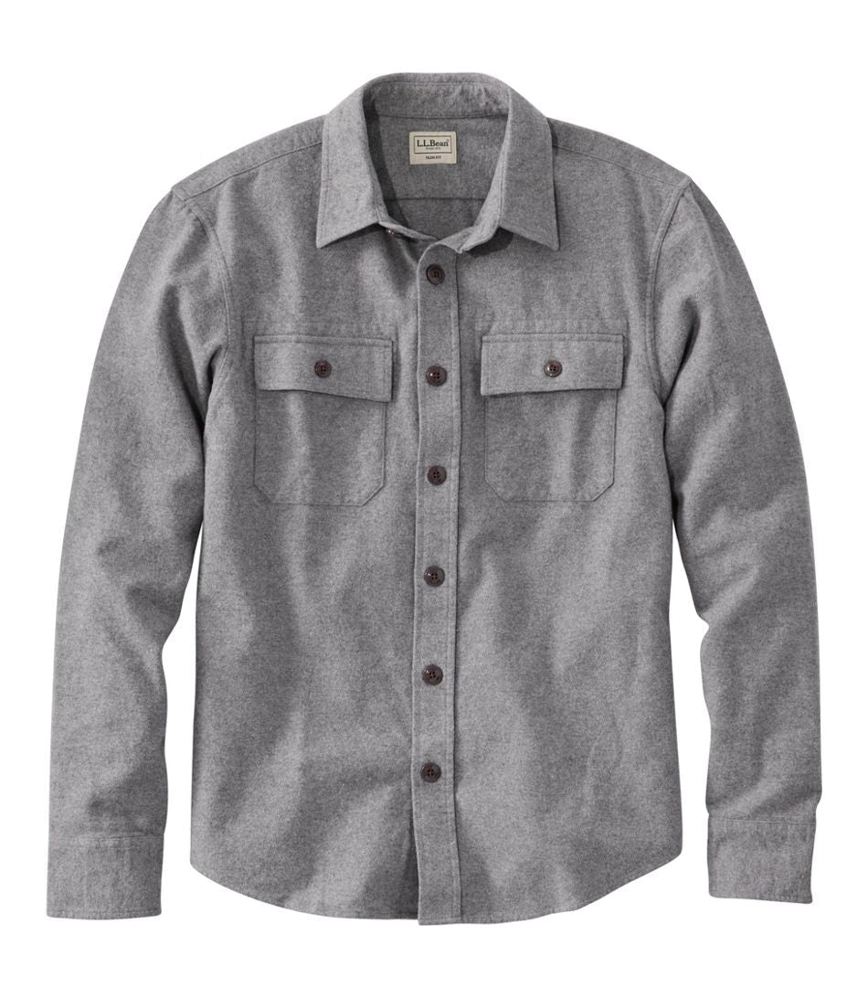 L.L.Bean Men's 1933 Chamois Cloth Shirt Slim Fit, Tall - Quest Outdoors