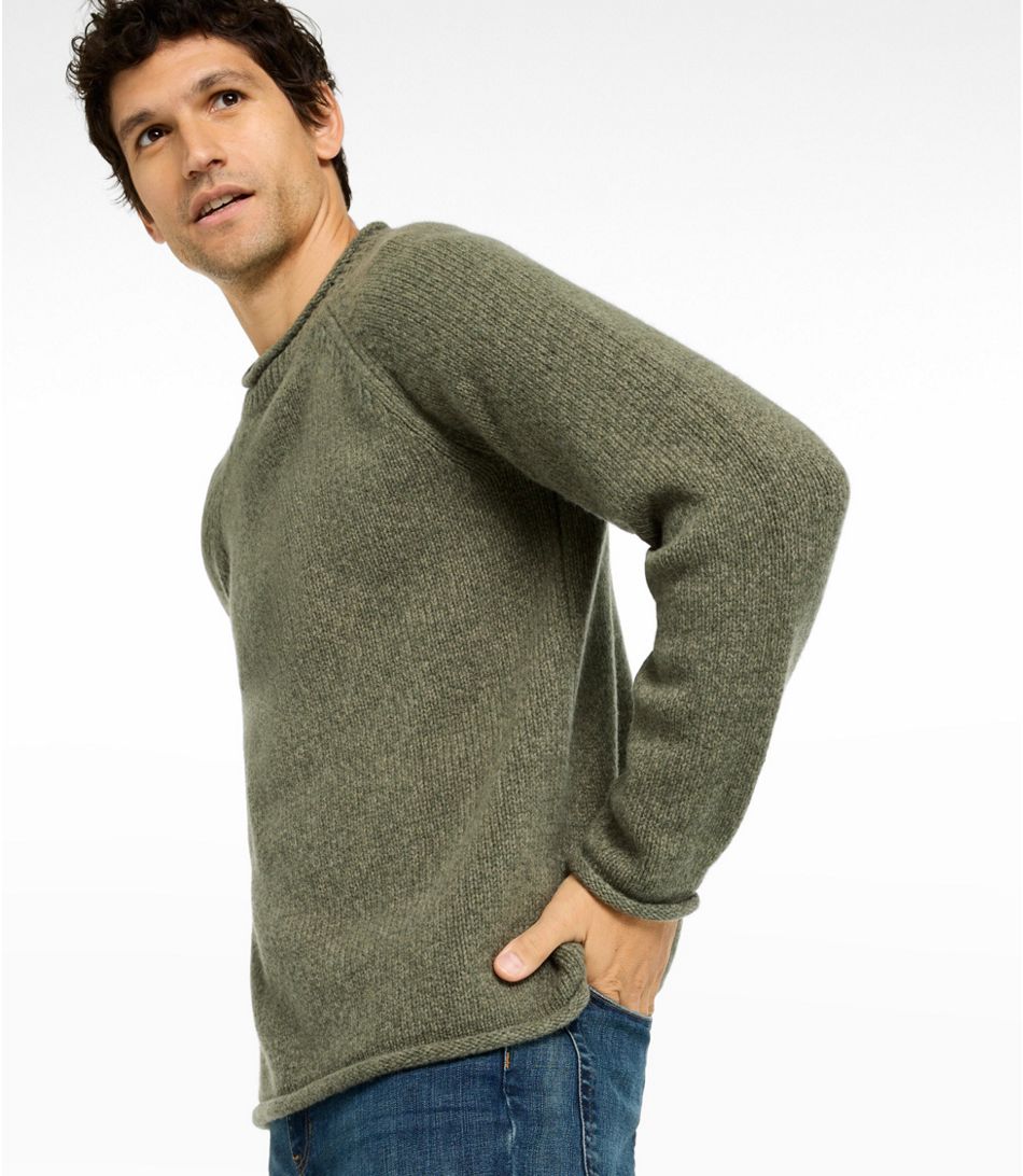 L.L.Bean Men's Bean's Classic Ragg Wool Sweater, Rollneck, Tall - Quest Outdoors