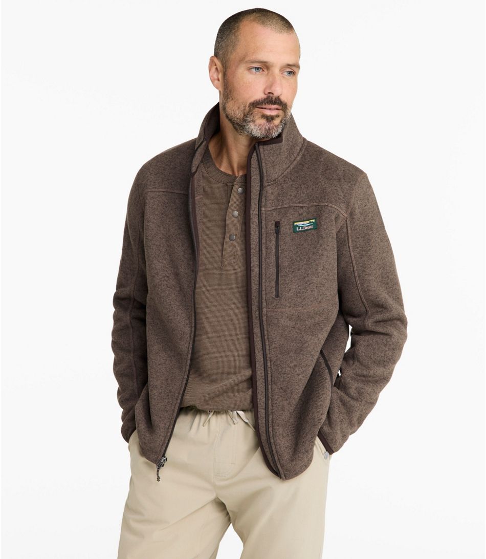 L.L.Bean Men's Bean's Sweater Fleece Full Zip Jacket, Tall - Quest Outdoors