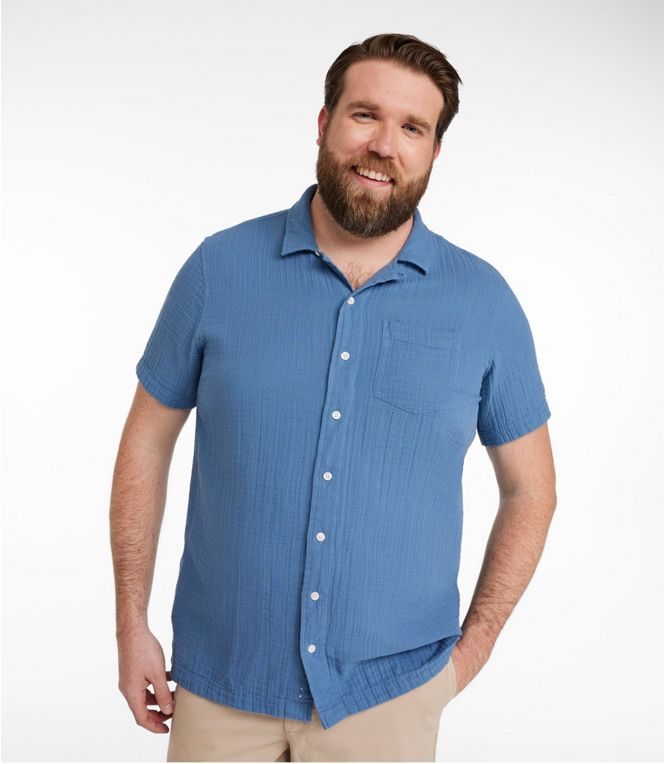 L.L.Bean Men's Cloud Gauze Short Sleeve Shirt, Slightly Fitted - Quest Outdoors