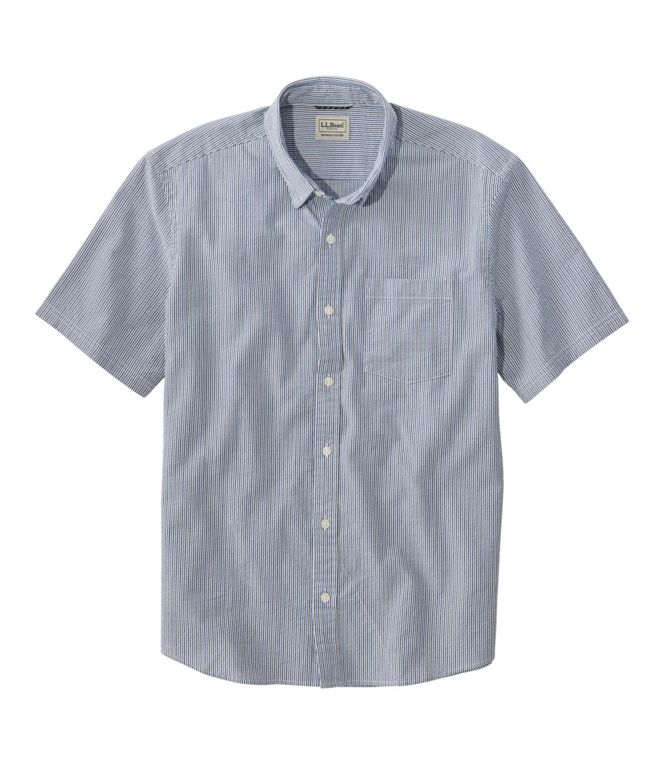 L.L.Bean Men's Comfort Stretch Performance Seersucker Short - Sleeve - Quest Outdoors