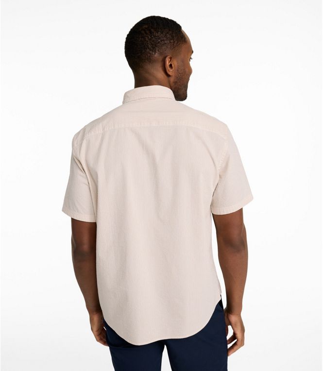 L.L.Bean Men's Comfort Stretch Performance Seersucker Short - Sleeve - Quest Outdoors