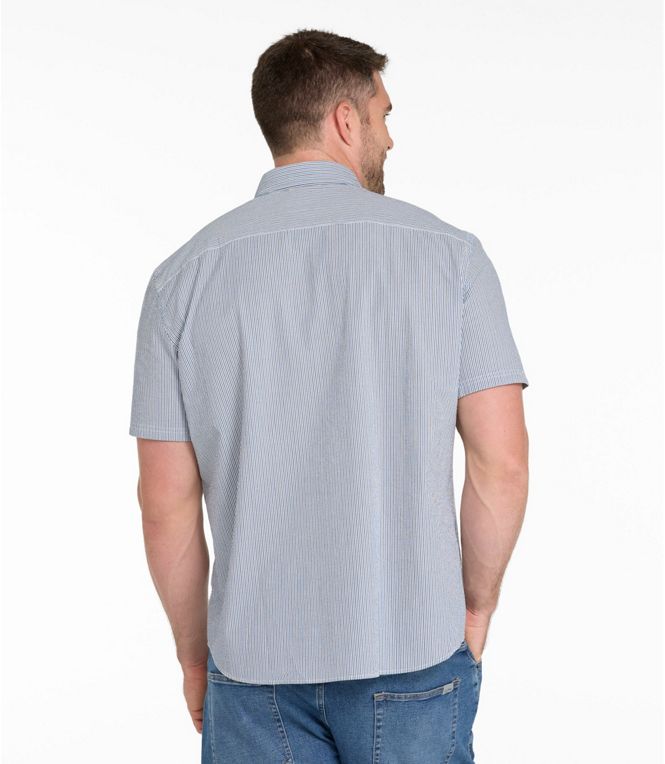 L.L.Bean Men's Comfort Stretch Performance Seersucker Short - Sleeve - Quest Outdoors