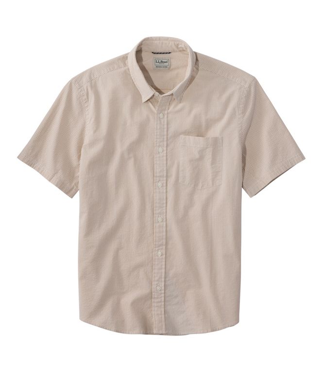L.L.Bean Men's Comfort Stretch Performance Seersucker Short - Sleeve - Quest Outdoors