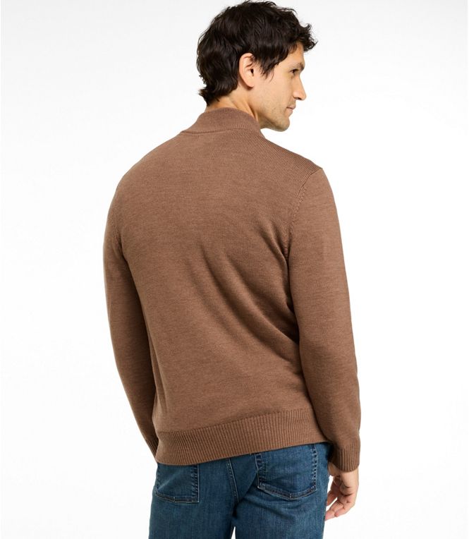 L.L.Bean Men's Essential Merino Sweaters, Quarter-Zip Reg - Quest Outdoors