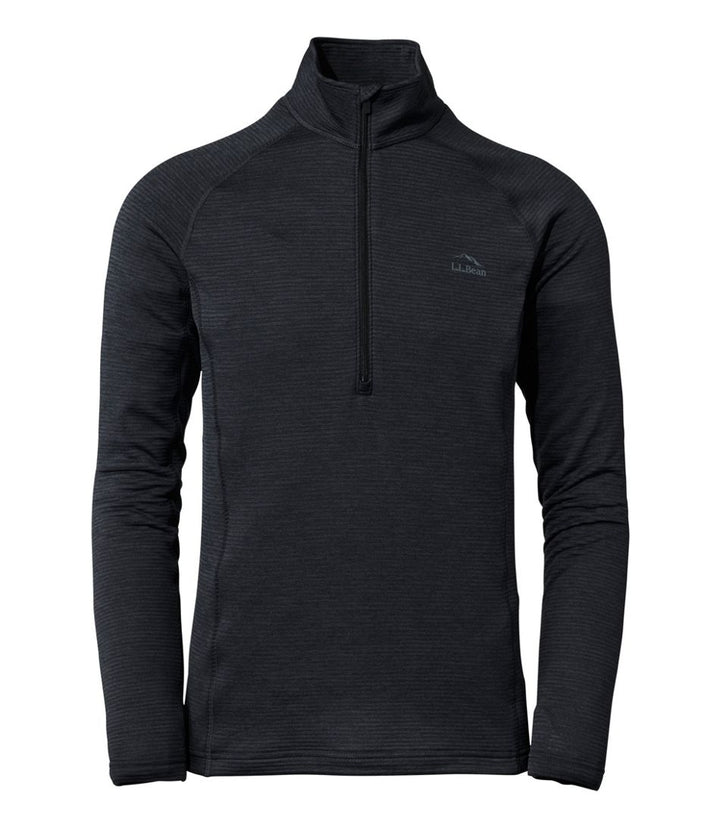 L.L.Bean Men's L.L.Bean Midweight Base Layer Crew Top, 1/4 Zip, Regular - Quest Outdoors