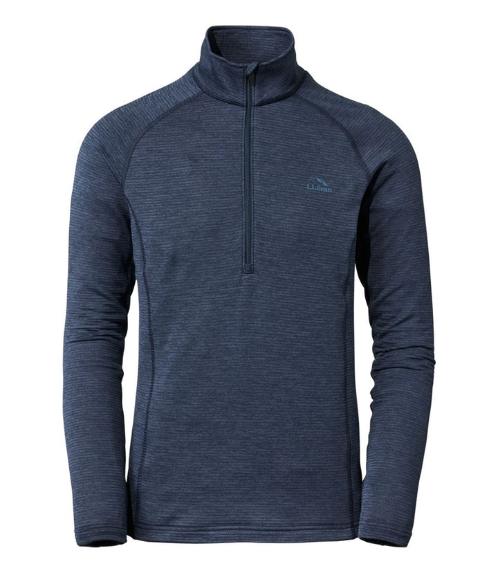 L.L.Bean Men's L.L.Bean Midweight Base Layer Crew Top, 1/4 Zip, Regular - Quest Outdoors