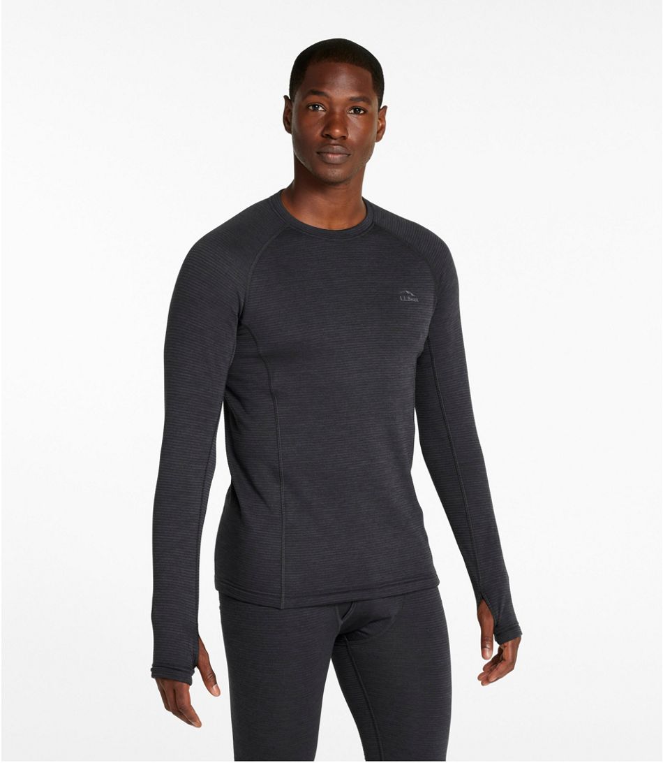 L.L.Bean Men's L.L.Bean Midweight Base Layer Crew Top - Quest Outdoors