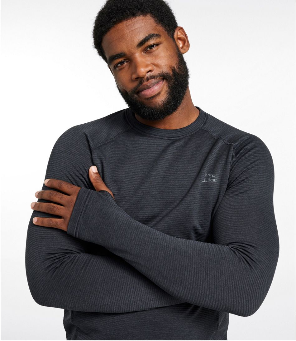 L.L.Bean Men's L.L.Bean Midweight Base Layer Crew Top - Quest Outdoors