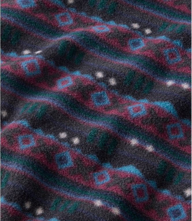 L.L.Bean Men's Mountain Classic Fleece Pullover, Print, Regular - Quest Outdoors