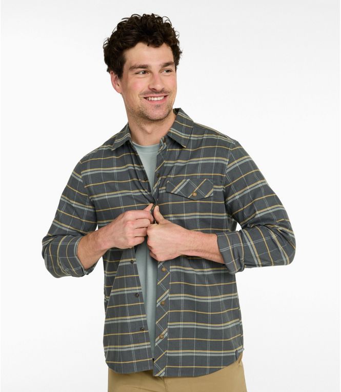 L.L.Bean Men's Mountainside Brushed Performance Shirt Reg - Quest Outdoors