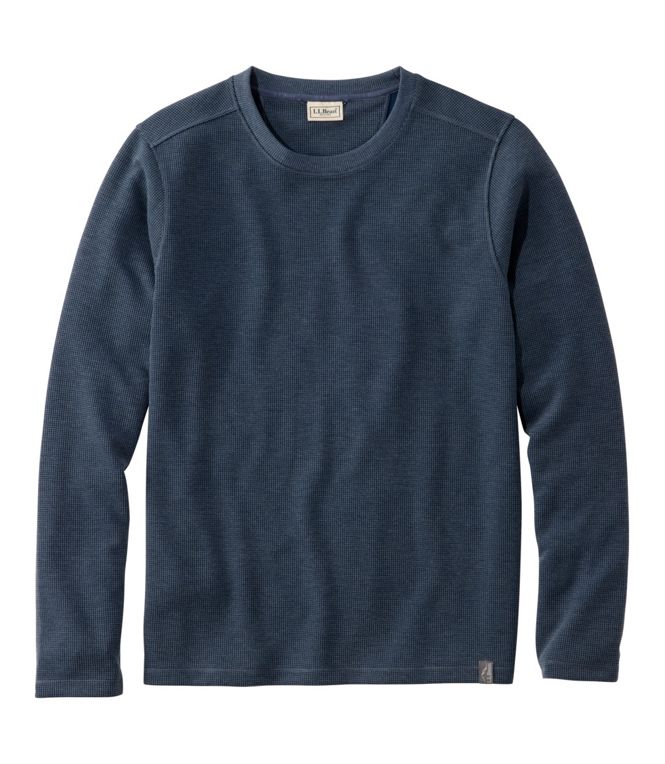 L.L.Bean Men's Mountainside Micro Waffle Crew Reg - Quest Outdoors