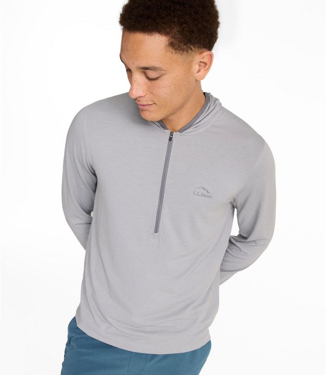 L.L.Bean Men's SunSmart Coolpro Half Zip Hoodie - Quest Outdoors