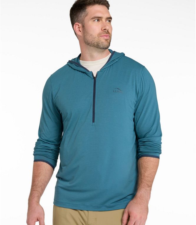 L.L.Bean Men's SunSmart Coolpro Half Zip Hoodie - Quest Outdoors